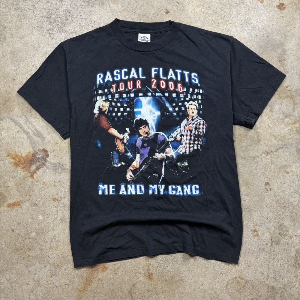 VTG 2006 Rascal Flatts Me and My Gang Tour Rock Band Shirt Size M